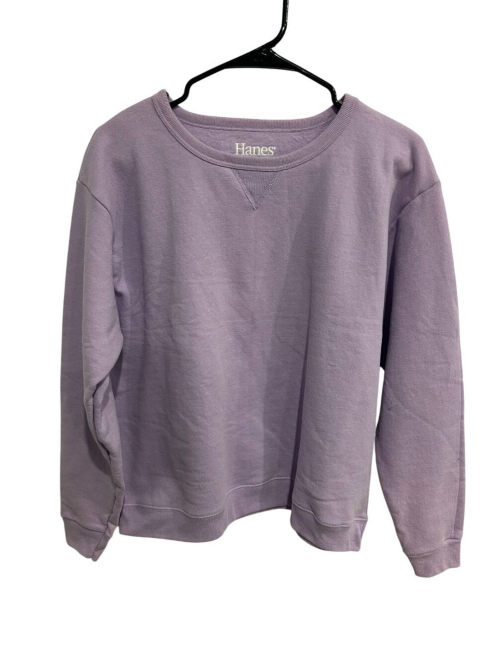 Hanes ComfortBlend EcoSmart Purple Crewneck Sweatshirt Size Large Active Sporty